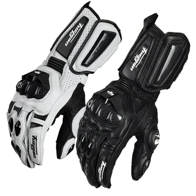 Leather Work Winter Gloves - Męskie rękawice motocyklowe z prawdziwej skóry,