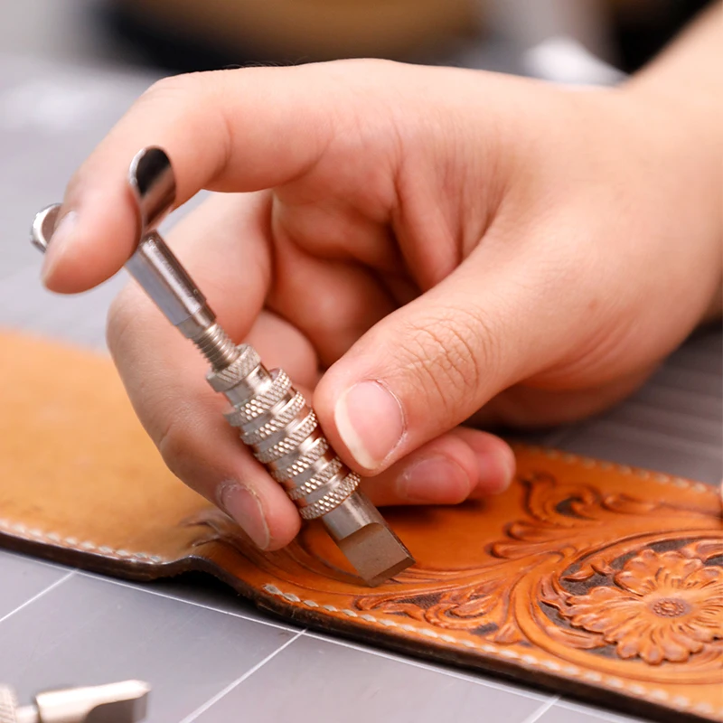 Leatherwork Knife - 1 szt. Nóż obrotowy ze stali