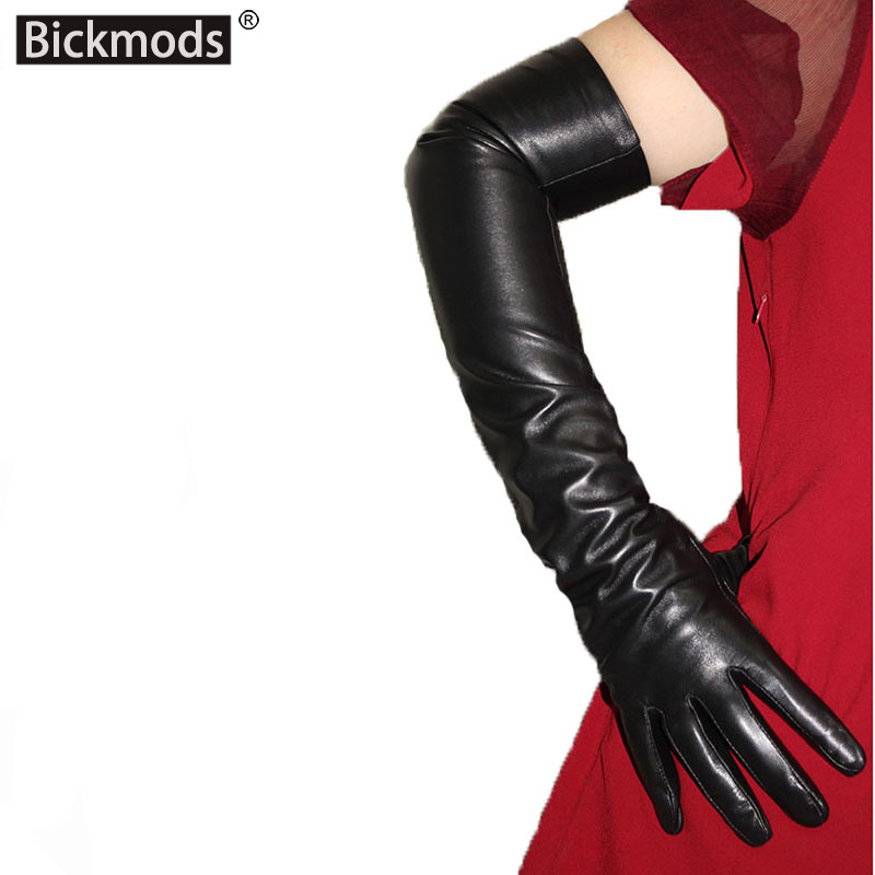 Leather Work Winter Gloves - Ekran dotykowy bardzo długi skórzana rękawice