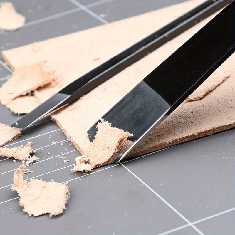 Leatherwork Knives - 2 SZT. Nóż do przerzedzania skóry,