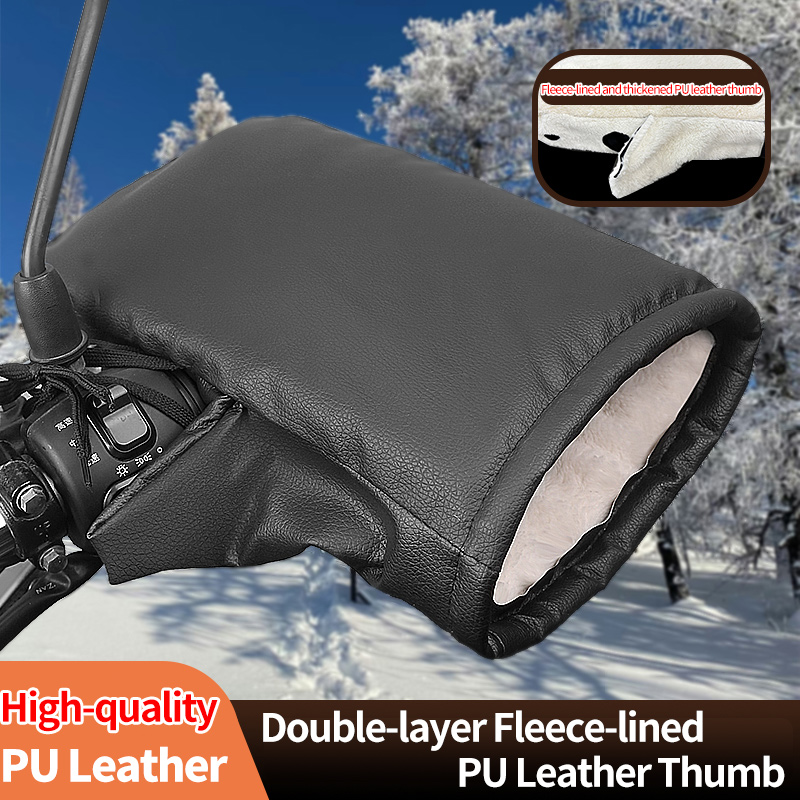 Leather Work Winter Gloves - 2 SZT. Zimowe Elektryczne Rękawice Rowerowe