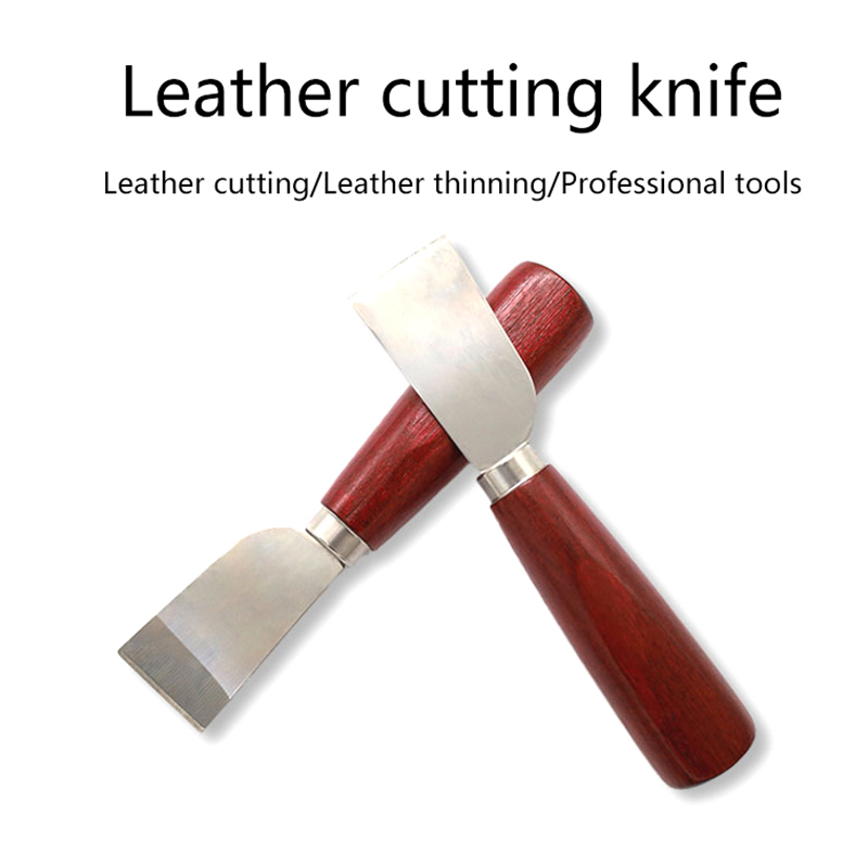 Leatherwork Knife - Narzędzie do obróbki skóry DIY, drewniana