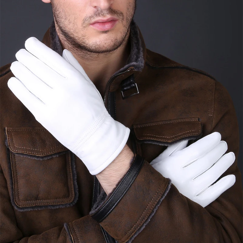 2025 Zimowe białe rękawiczki z – Leather Work Winter Gloves recenzja i cena