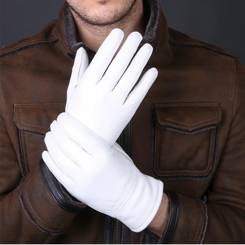 2025 Zimowe białe rękawiczki z – Leather Work Winter Gloves recenzja i cena