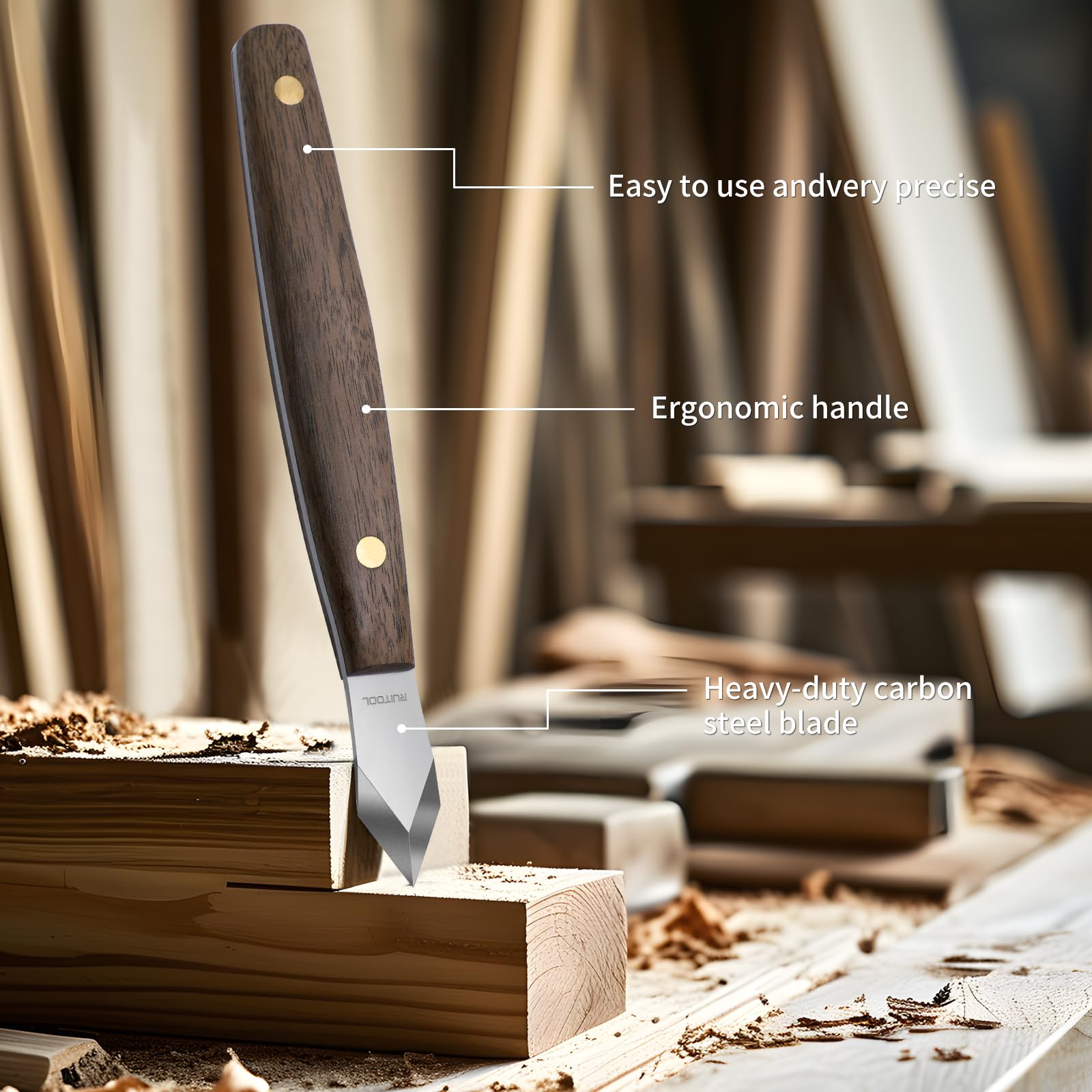 RUITOOL Nóż do znakowania Stal – Leatherwork Knife Sheath recenzja i cena