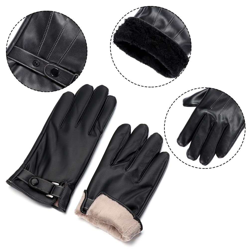 Męskie polarowe rękawice ociep – Leather Work Winter Gloves recenzja i cena