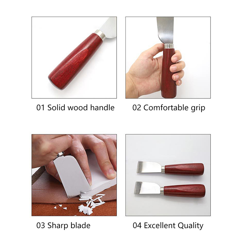 Nóż do skóry ze stali nierdzew – Leatherwork Knife recenzja i cena