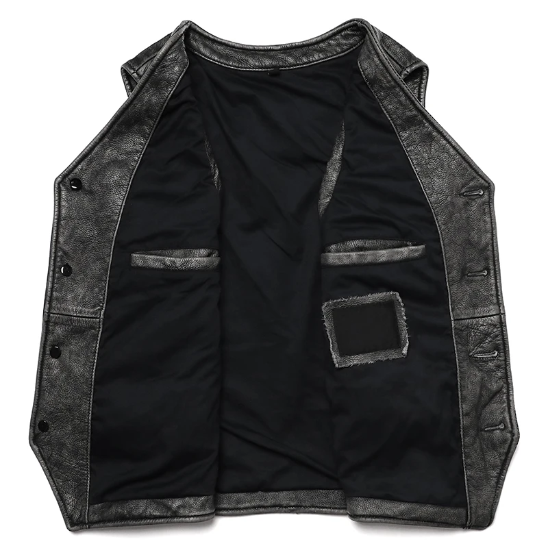 Nowa kamizelka z prawdziwej sk – Leather Work Vest For Men recenzja i cena