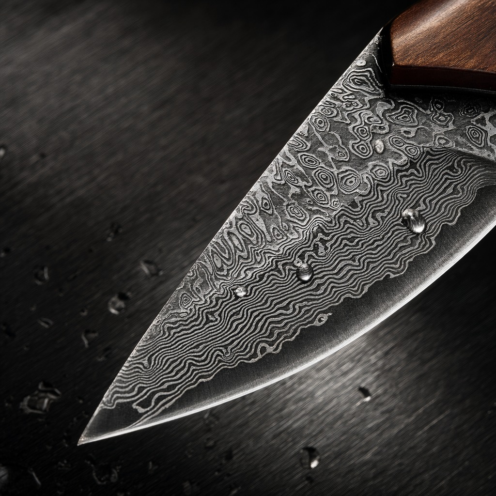Nóż kuchenny ze stali damasceń – Leatherwork Knives recenzja i cena