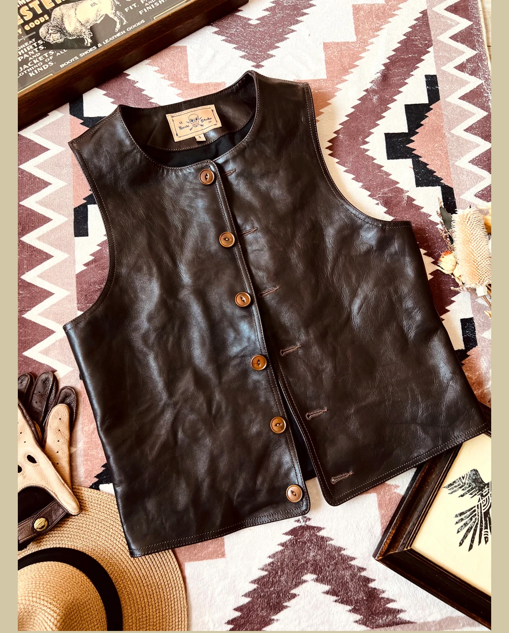 YR! Darmowa wysyłka.Japońska s – Leather Work Vest For Men recenzja i cena