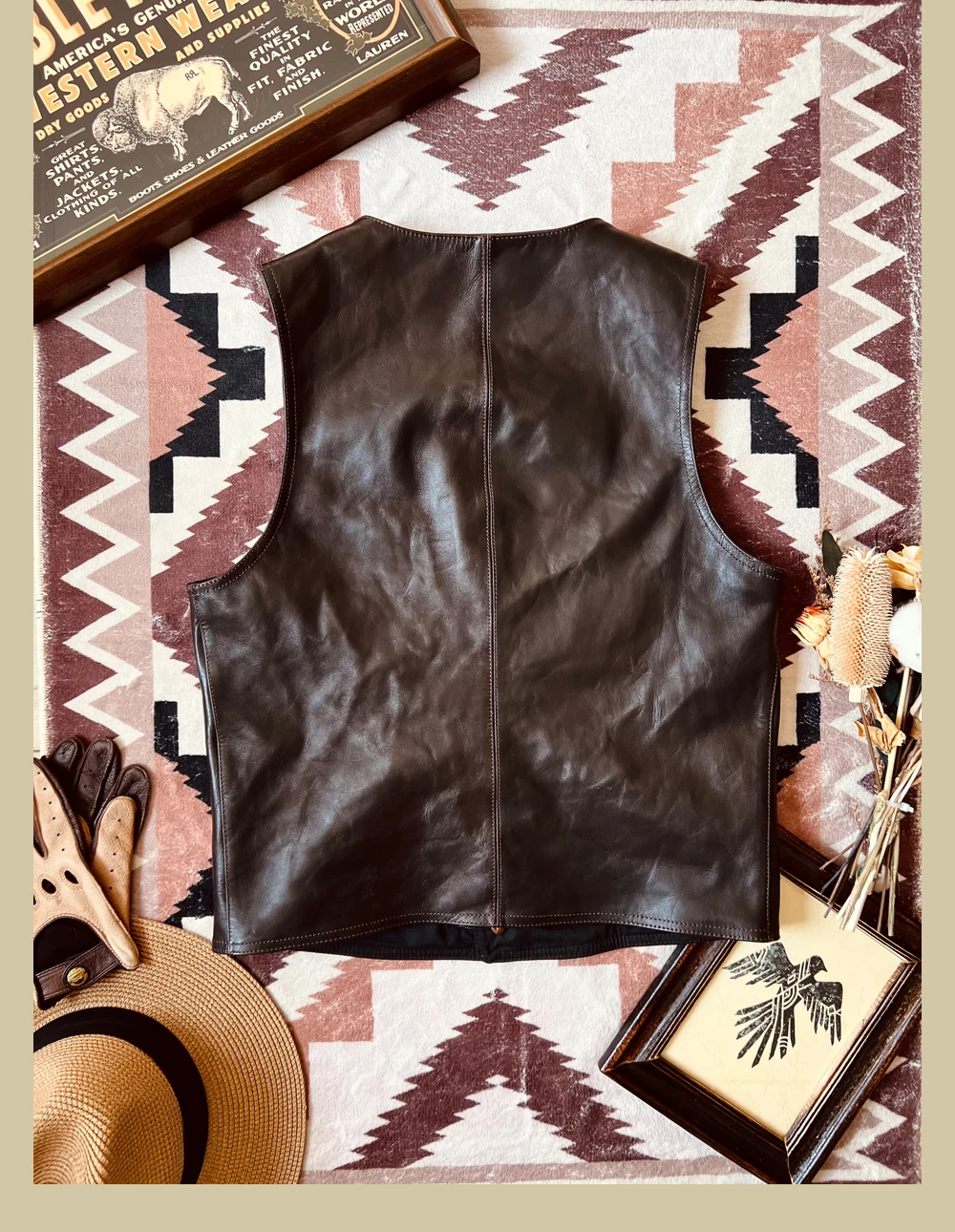 YR! Darmowa wysyłka.Japońska s – Leather Work Vest For Men recenzja i cena