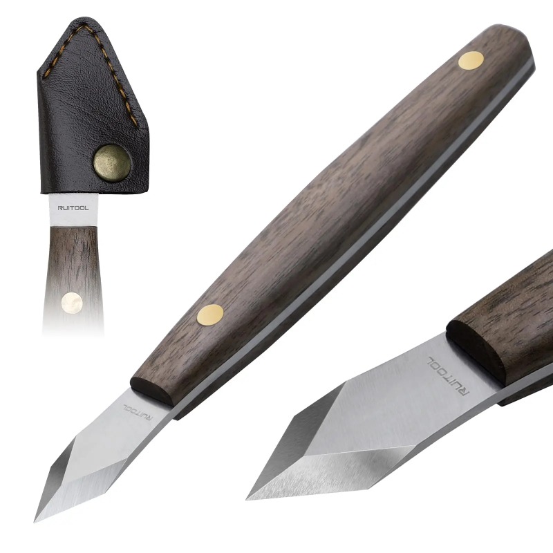 Ręcznie robiony nóż do rzeźbie – Leatherwork Knife Sheath recenzja i cena