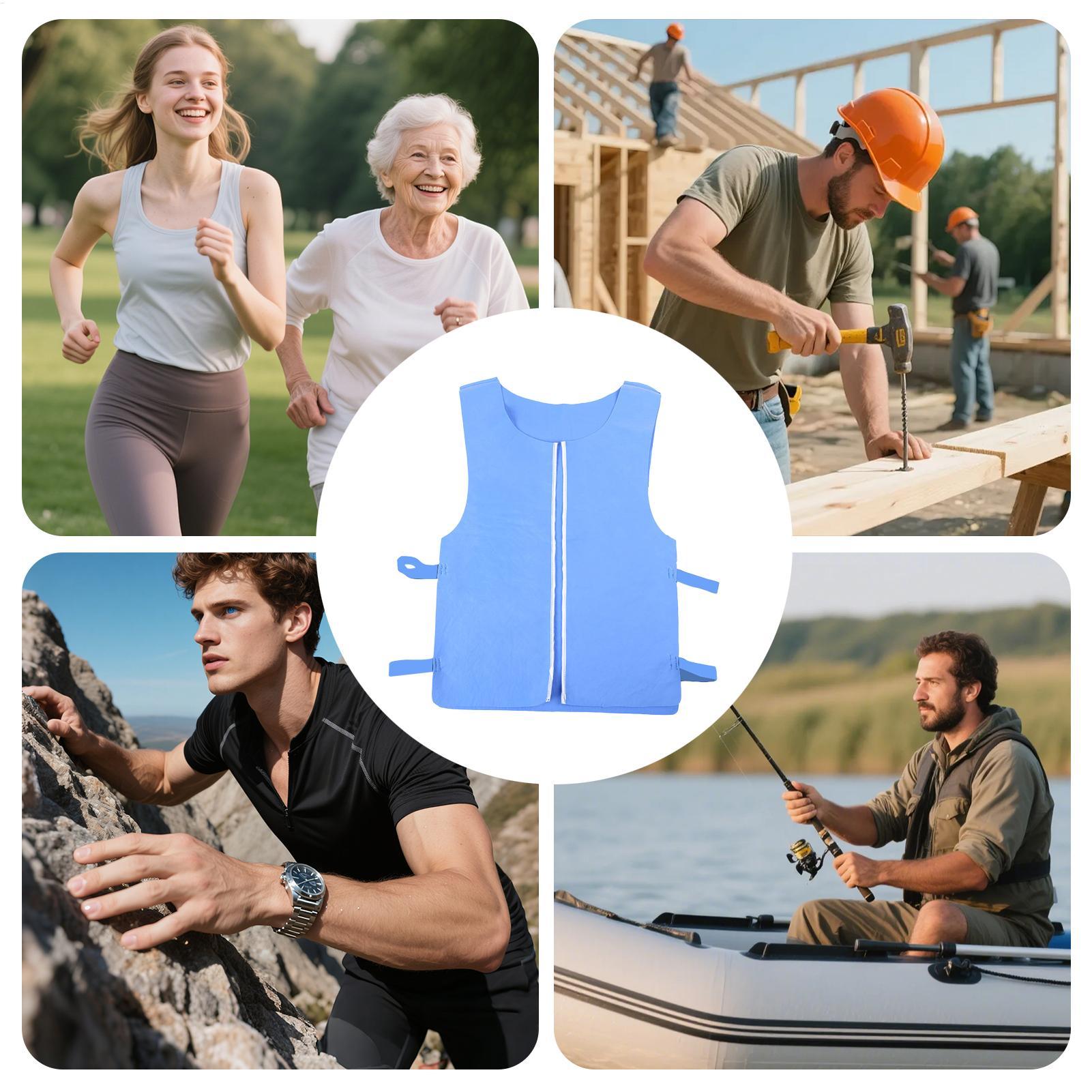 Kamizelka chłodząca wielokrotn – Leather Work Vest For Men recenzja i cena