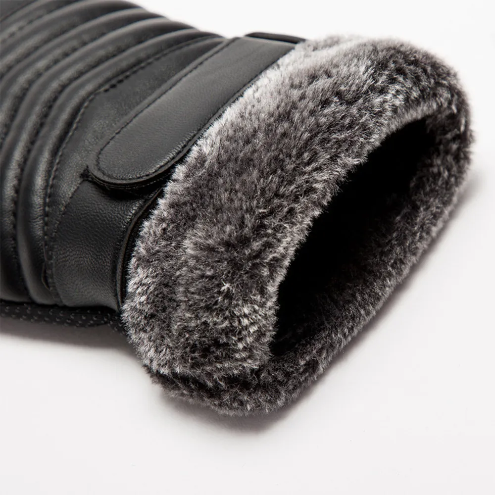 Rękawice zimowe Męskie futrzan – Leather Work Winter Gloves recenzja i cena