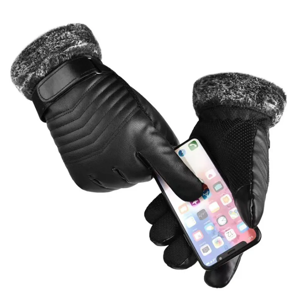 Rękawice zimowe Męskie futrzan – Leather Work Winter Gloves recenzja i cena